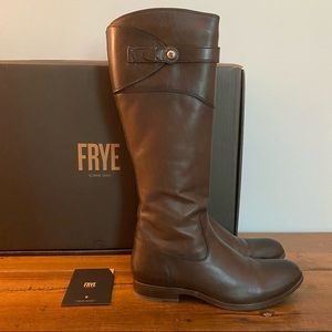 Frye Molly Button Tall Leather Boots, 7.5